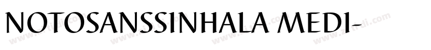NOTOSANSSINHALA MEDI字体转换